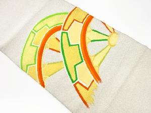 リサイクル　綴れ源氏車模様織出し名古屋帯